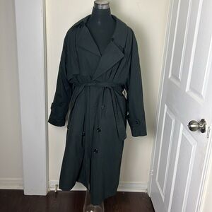 Vintage Utex Outerwear Slouchy Utility Trench Coat Size Large Oversized